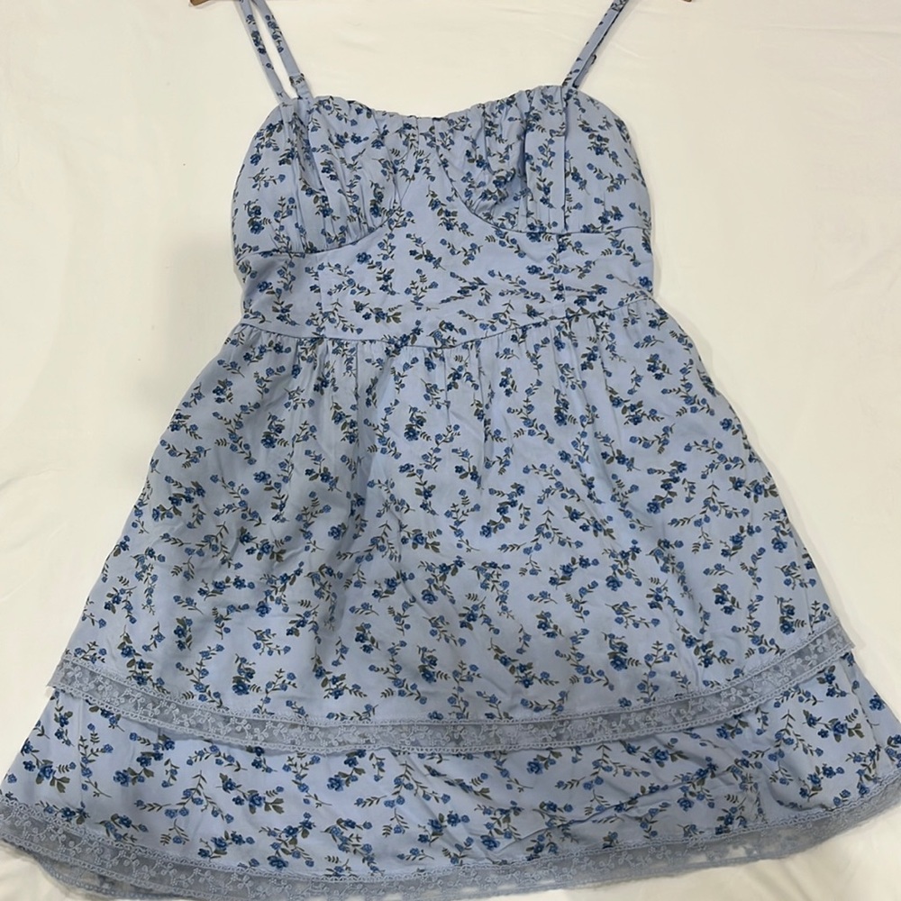 Women’s Hollister dress with blue and green florals
